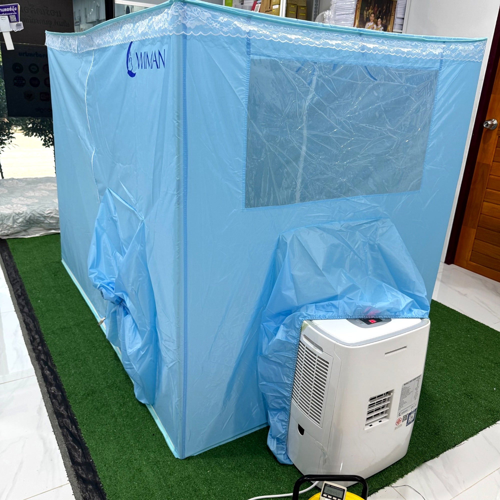 3000 BTU + มุ้งสีฟ้า