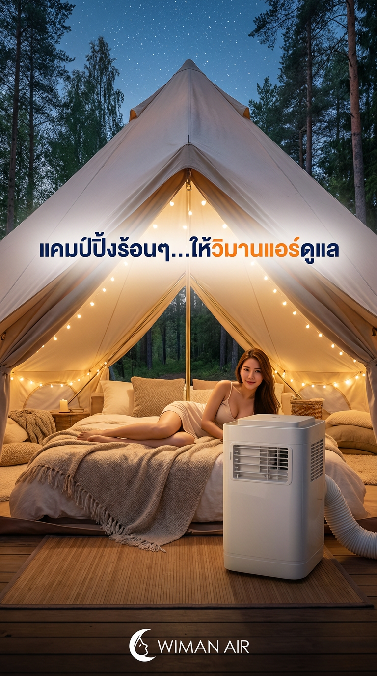 วิมานแอร์: เปลี่ยนเต็นท์กระโจมร้อน ให้เป็น Glamping เย็นสบายด้วยแอร์เคลื่อนที่