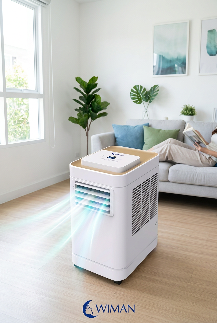แอร์เคลื่อนที่ WIMAN AIR 12000 BTU: คอยล์ทองแดง & No-Drain ดีจริงไหม?